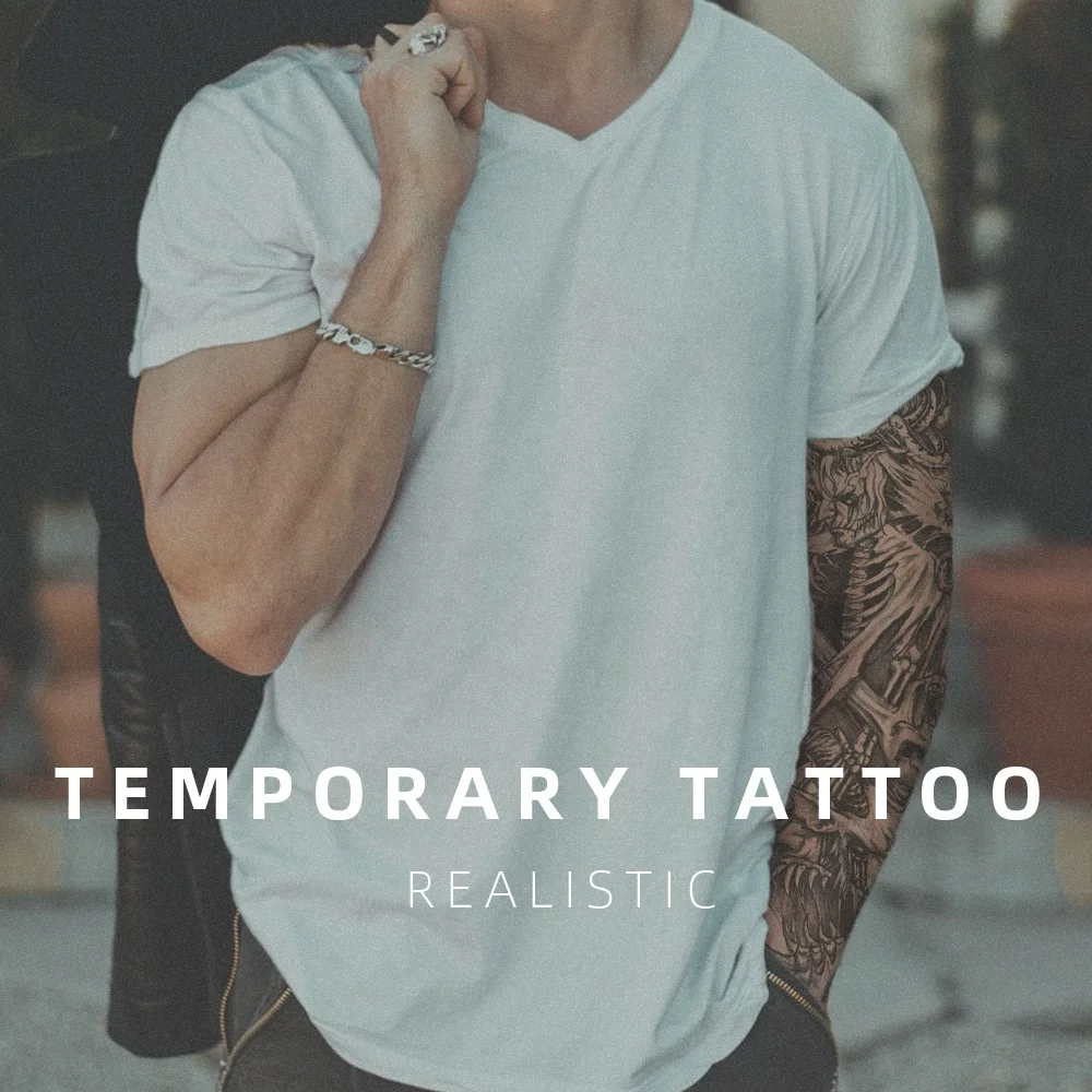 Critical tattoo full arm temporary tattoo stickers  custom waterproof fake tattoos stickers