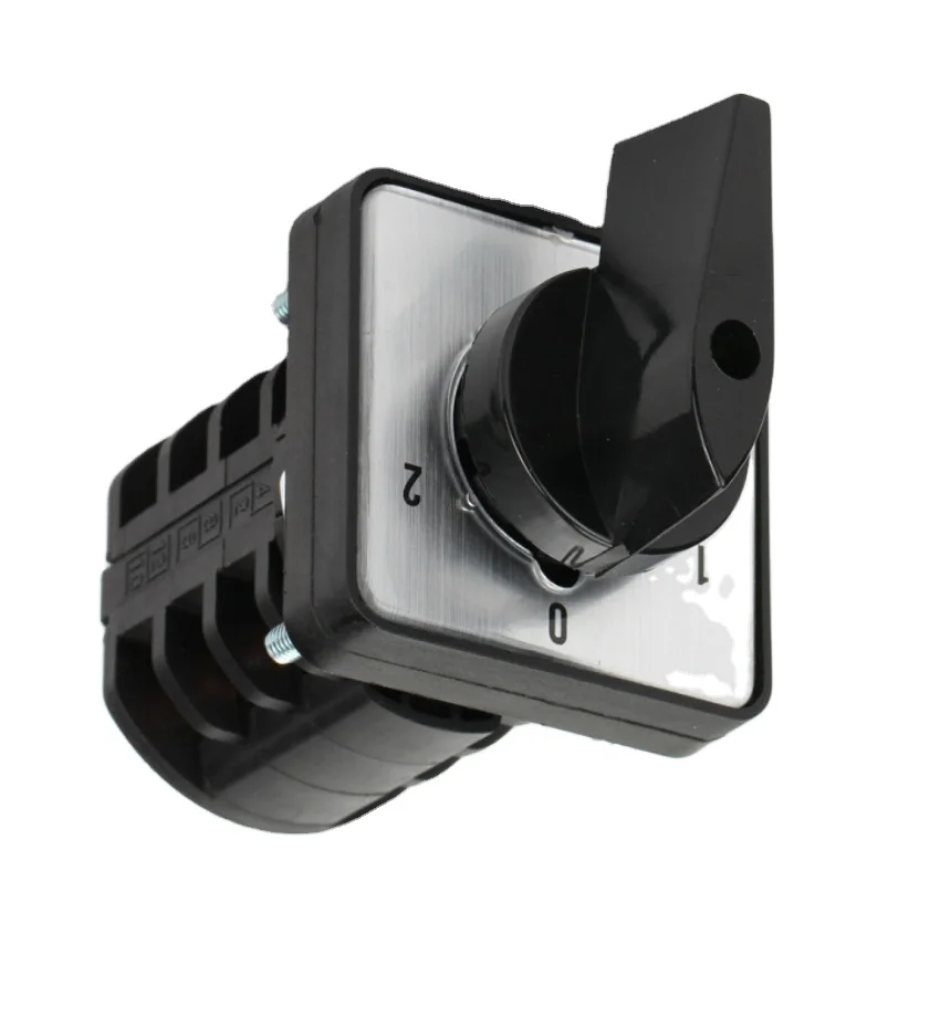 Mini 0.3A 60VDC 16mm Mounting Size Plastic PCB Terminal 2 Poles 4 Position Rotary Switch For Juicer Instruments Control Panel