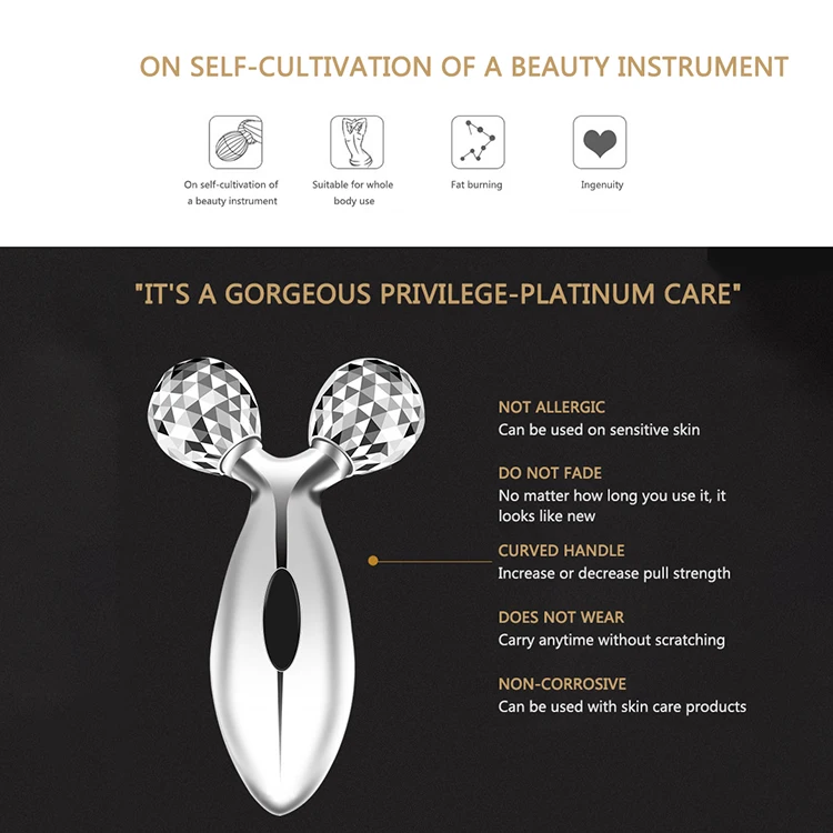 
3D Magnetic Face Roller Massager 360 Dregrees Face Massage Roller Facial Massager 