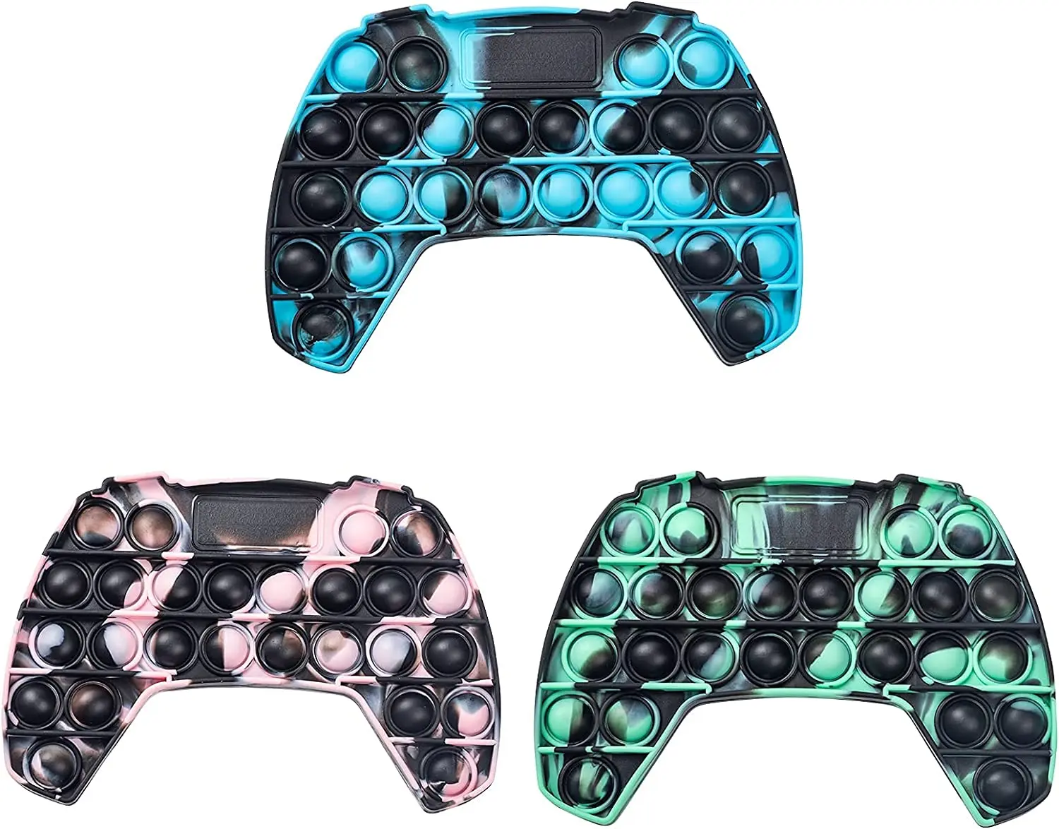 Игровой контроллер Pop Push игровой коврик в форме поп tie dye Bubble сенсорная игрушка-антистресс для детей с аутизмом и