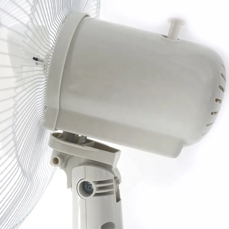 16 Inch big air cooling oscillating electric safety comfortable powerful indoor round base plastic grill metal stand fan