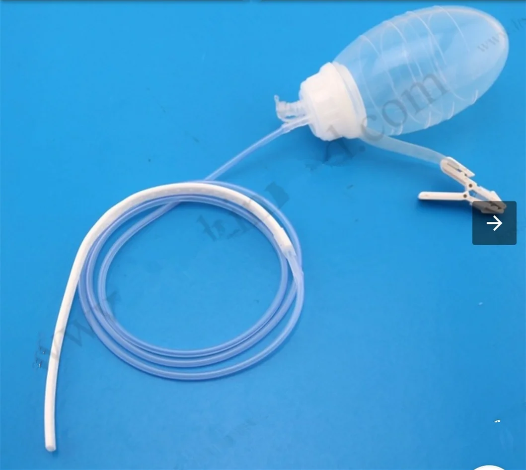 
Silicone Medical Closed Wound Drainage System with Negative Pressure Suction Reservoir Plastic Ce 1 YEAR Manual Class I 1years 