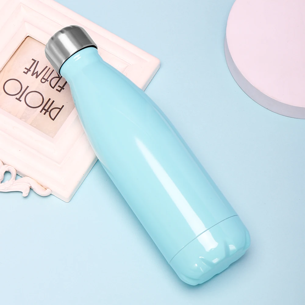 Thermal Water Bottle Stainless Steel Custom 17oz Cola Shaped Water Bottle Bulk Colour Buy