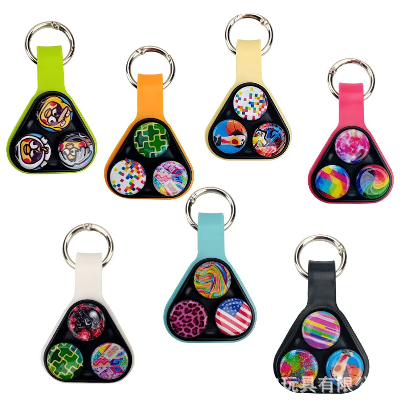 2023 New Model Socket Squeeze Fidget Toys Set Stress Relief Sensory Popping Silicone Colorful Keychain Kids Adults