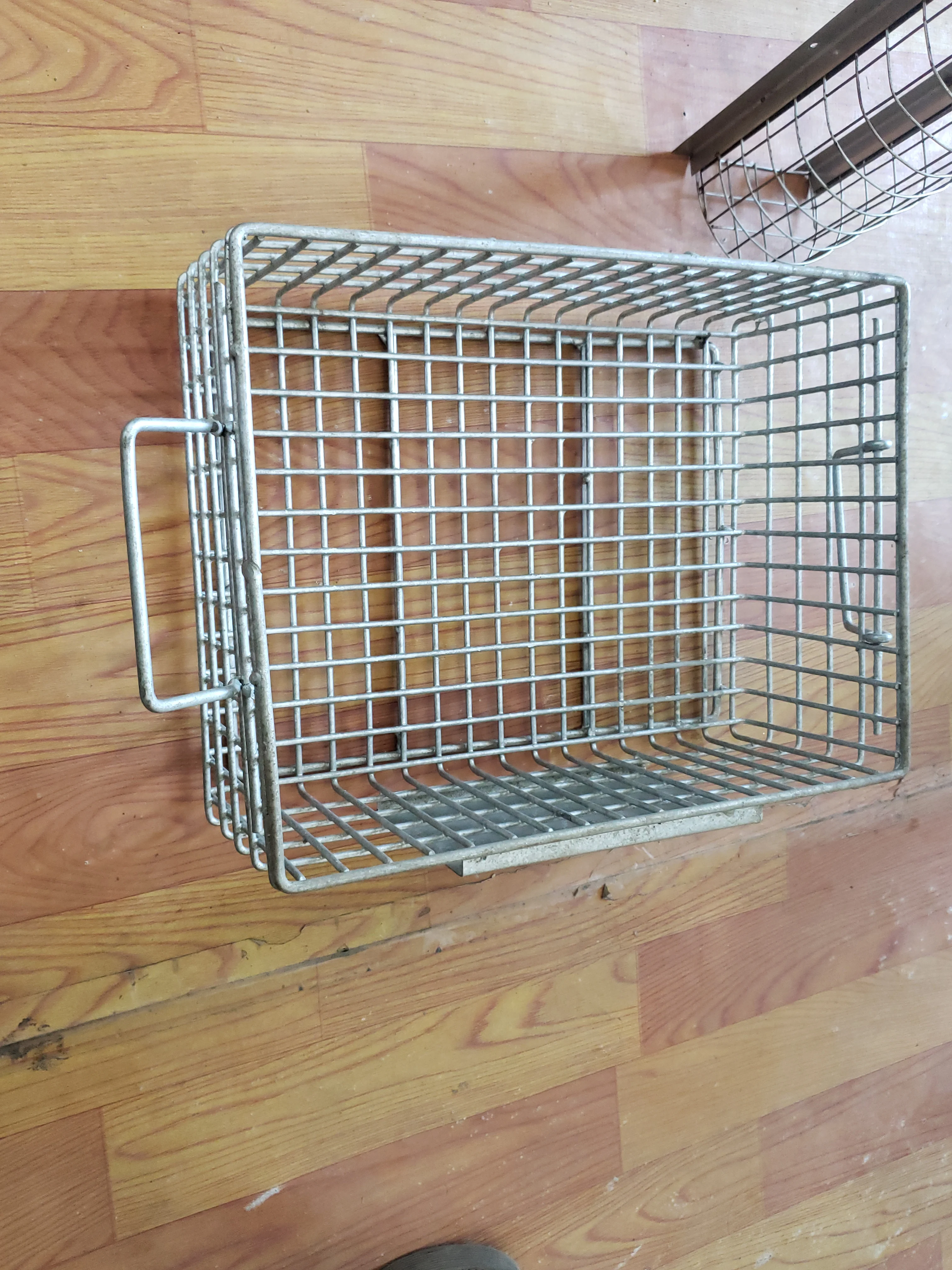 Stainless steel organizer basket storage metal mesh basket