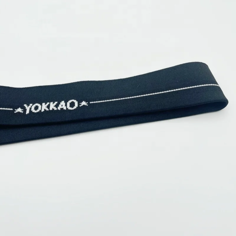 Polyester OEM/ODM flat weave collar jacquard neck ribbing for Garment accessory