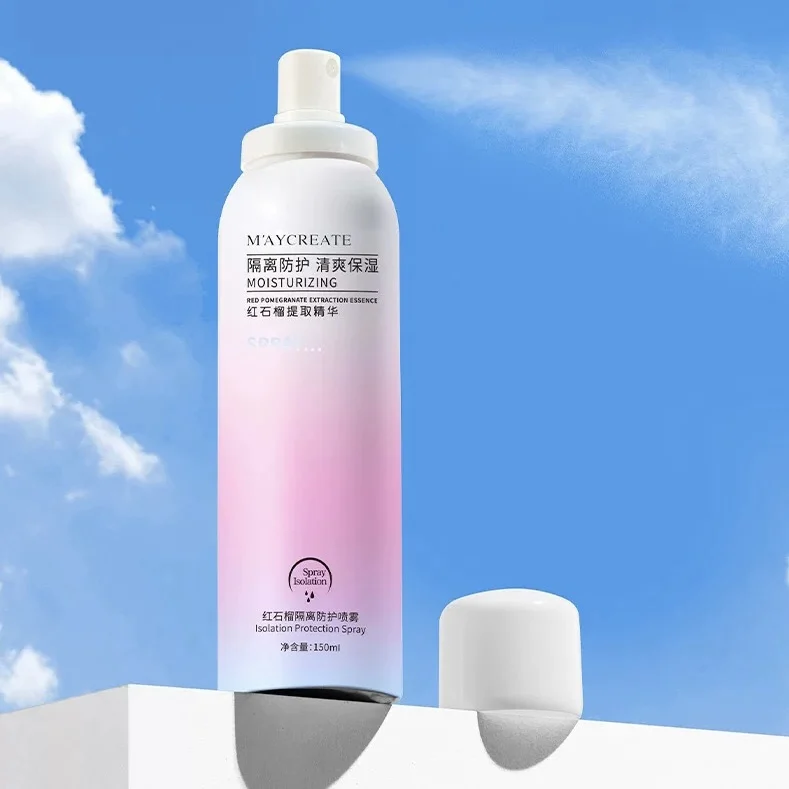 MAYCREATE pomegranate protective spray face body sunscreen spray 150ml isolation moisturizing whitening sunblock UV Protector