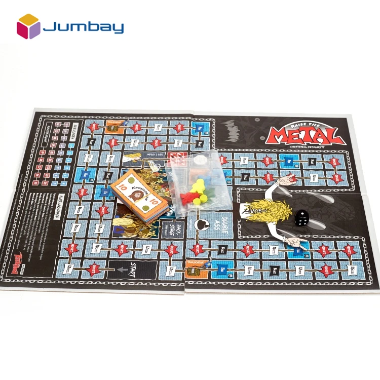 Eco Friendly Games With Box and Wooden Plastci Paper Discs Customized Index Tabletop Logical Board Role-Playing Card Board Games