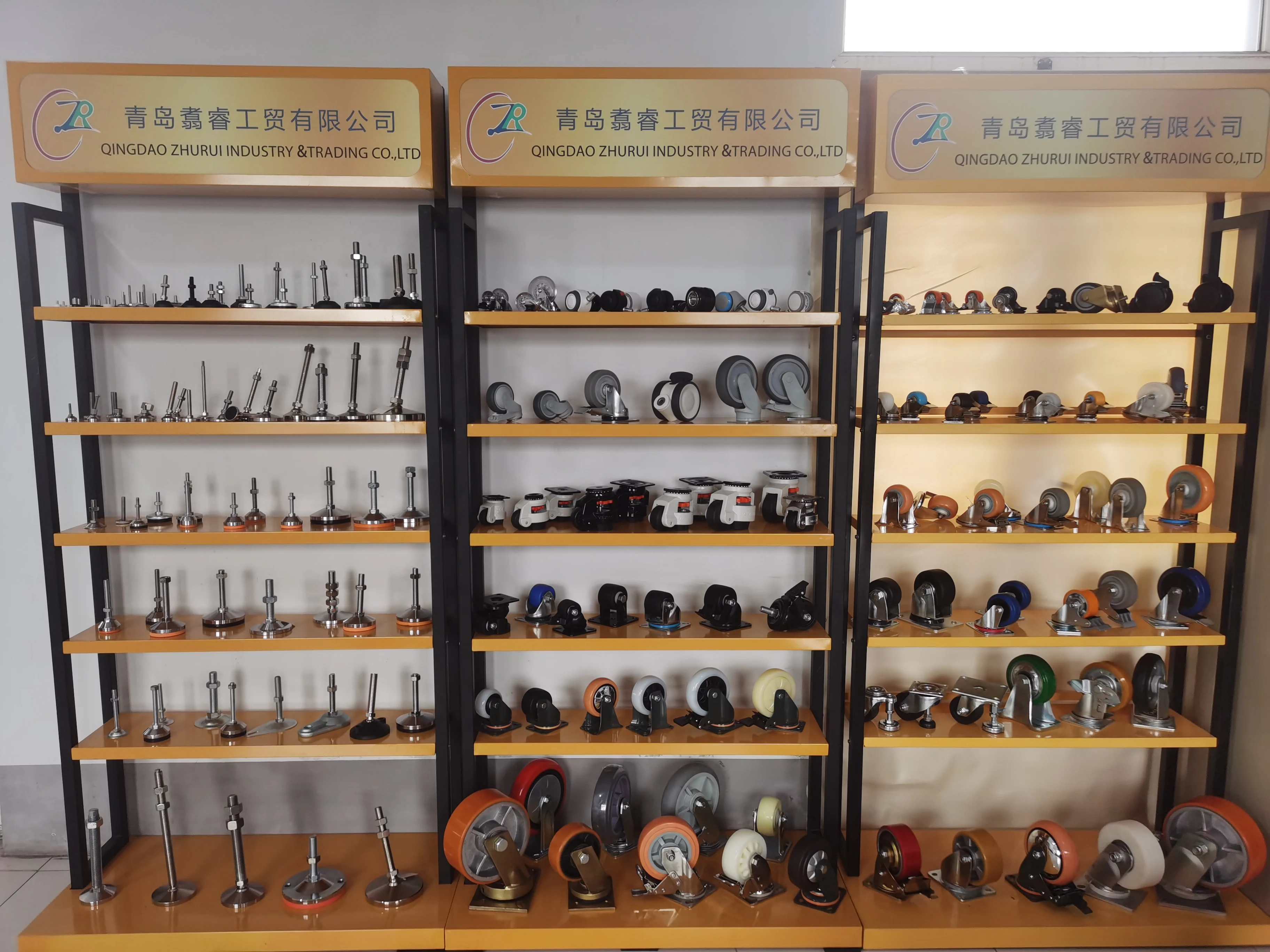 Qingdao ZR Customized sizes Heavy duty stainless steel 304 metal foot swivel screw adjustable leveling mount adjustable feet