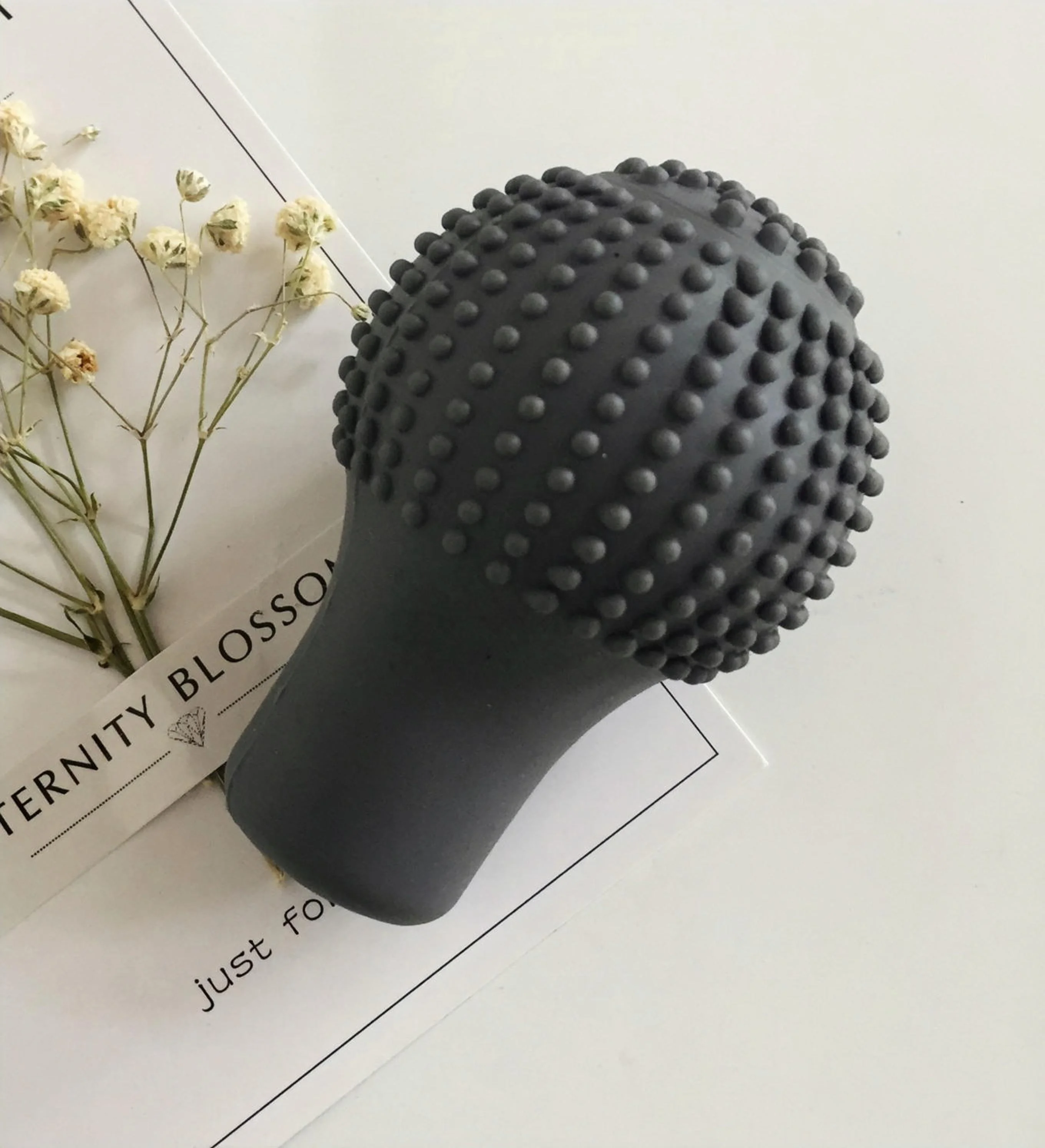 Non-slip and comfortable manual transmission silicone rubber shift knob cover