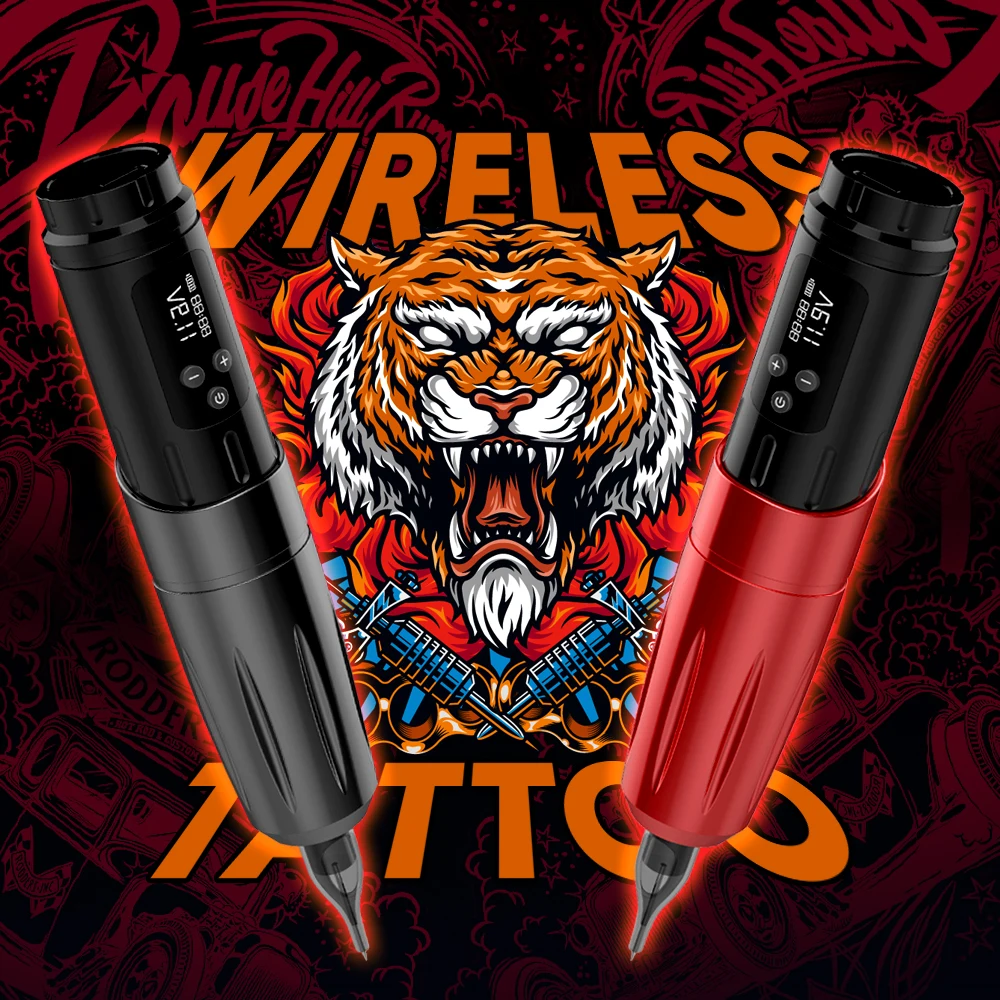 New Professional Adjustable High Performance Wireless Cheap Tattoo Machine Pen Gun For Tattoo Art Studio