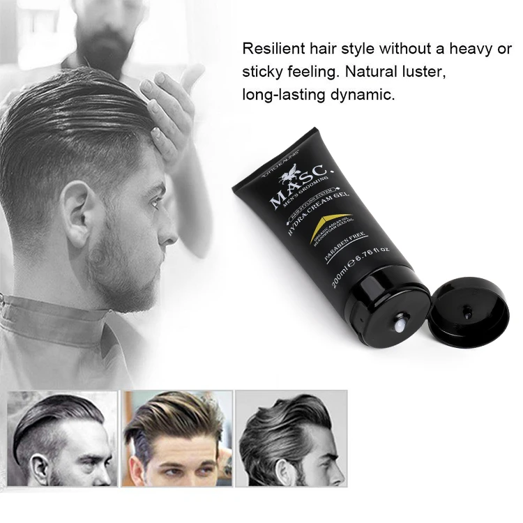 hair gel private label eco styling hairstyles strong hold custom wholesale texturizing wax liquid cream gel for natural hair