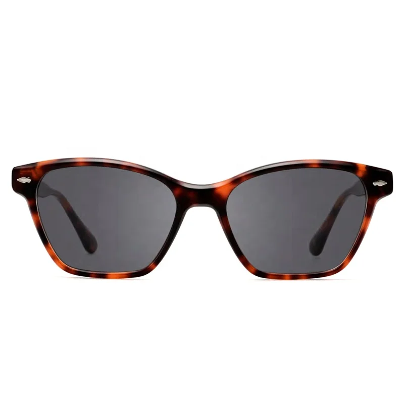 Fashion Polarized Acetate Sunglasses Cat Eye Red CR39 Shades Custom Logo Sun Glasses Men Women Glasses Eye Protection UV400