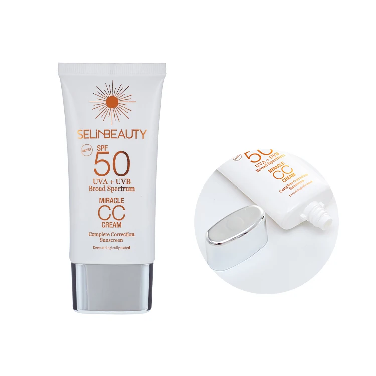Cream Containers Plastic Oval Cosmetic Packaging Tube, 50ml Plastic Sunscreen Tube