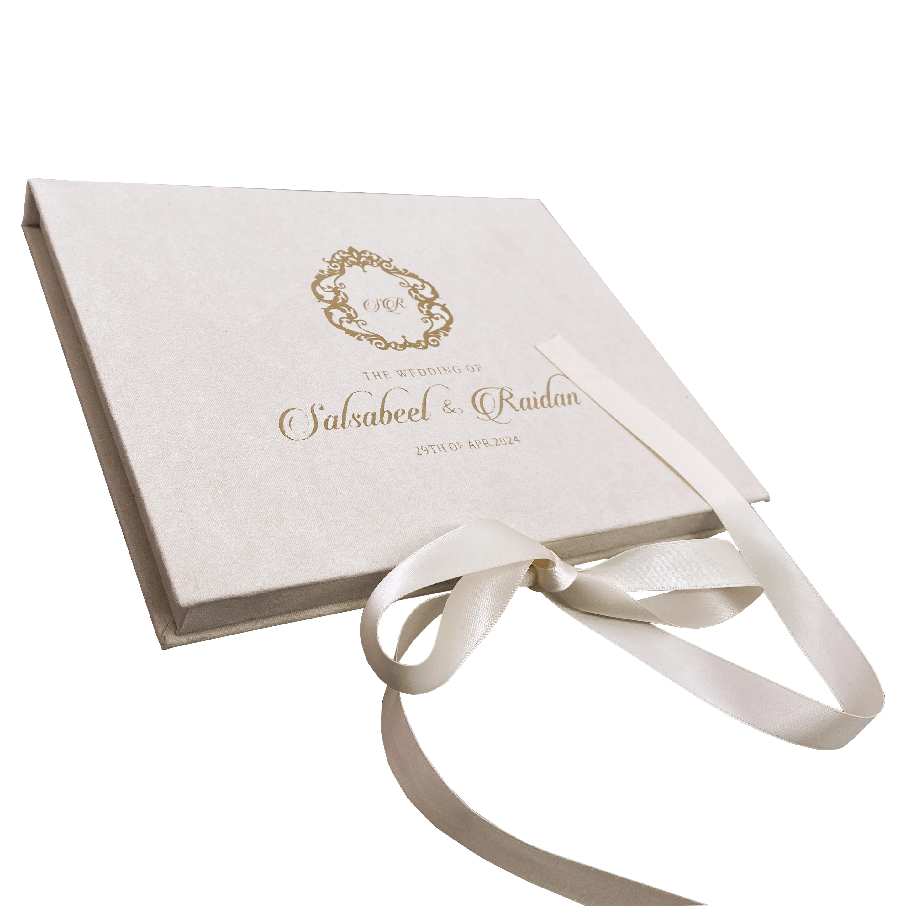 velvet box acrylic Premium Wedding Favour Invitations Wed Invit Boxes Card Printing Bridal Bridesmaid  Wedding Welcome Boxes