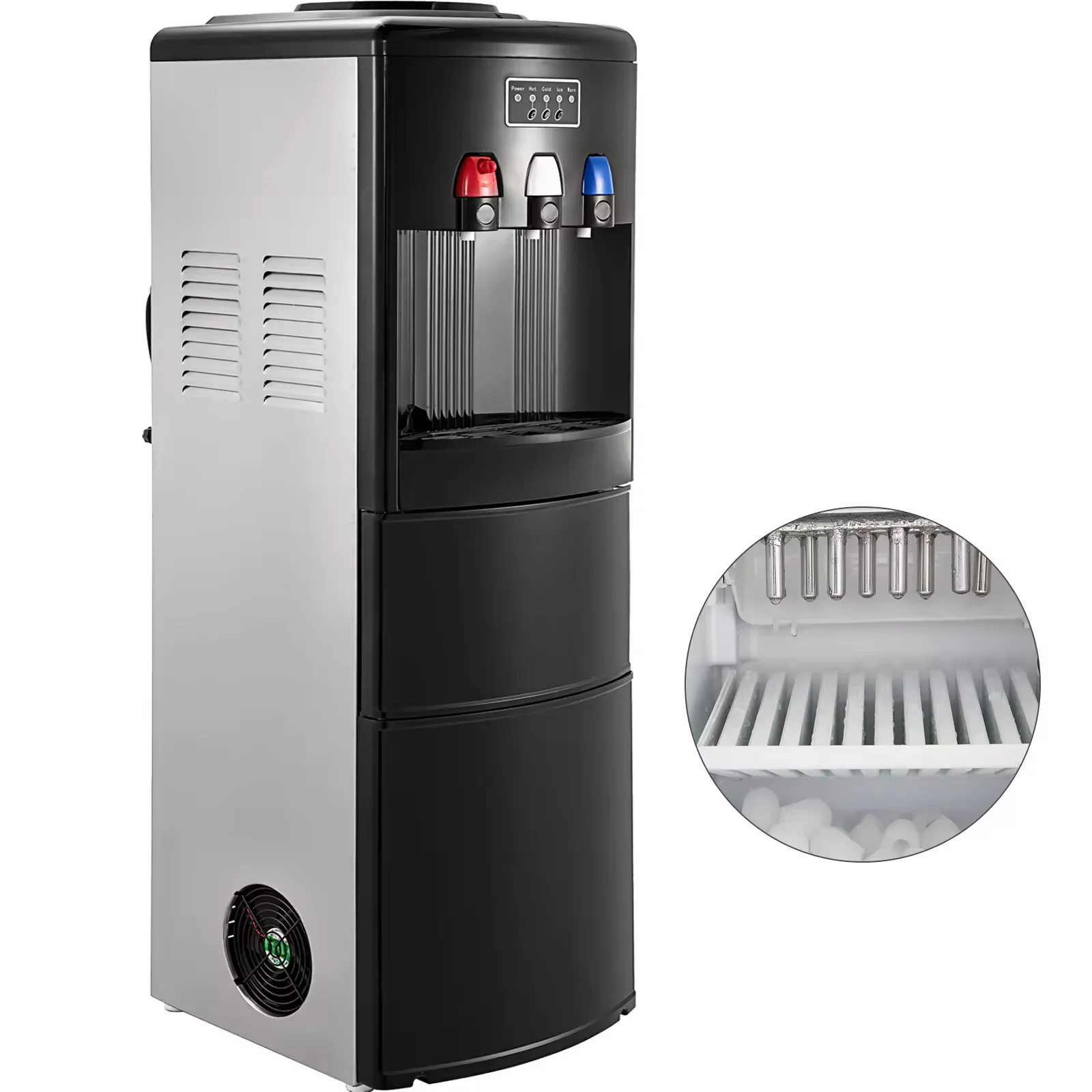 12kg/24 Water Dispenser With Ice cube maker machine 2 In 1 Water Dispenser