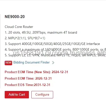 88038CUH CR9S9KBS8F00 NetEngine9000 Base SW,VRP8,V800R022 NE9000 Software license