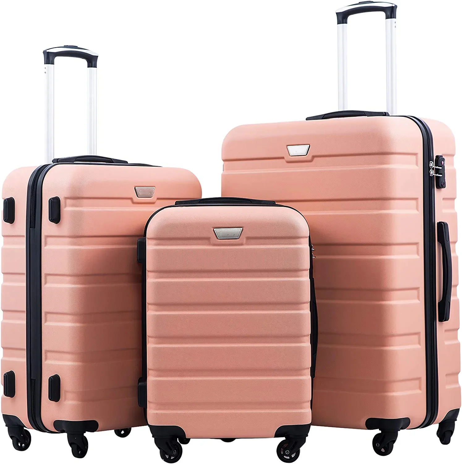Factory OEM 3 PCS ABS Suitcase Set Travel 20 24 28 inch Hard Luggage Set Rolling Luggage on Wheels