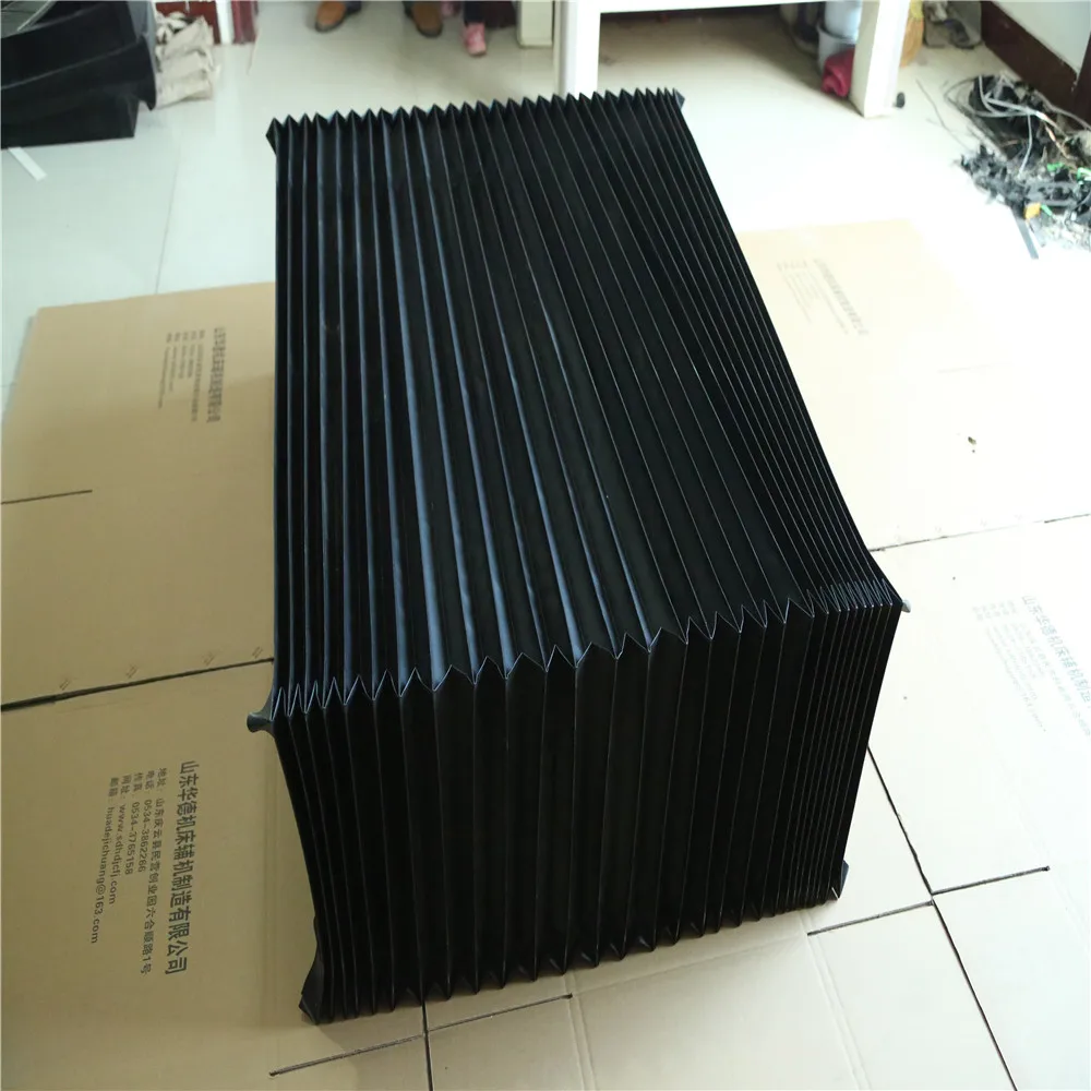 Hot Selling Flexible Accordion Shield Dust Oil Proof Pvc Pu Bellow Cover Accordion
