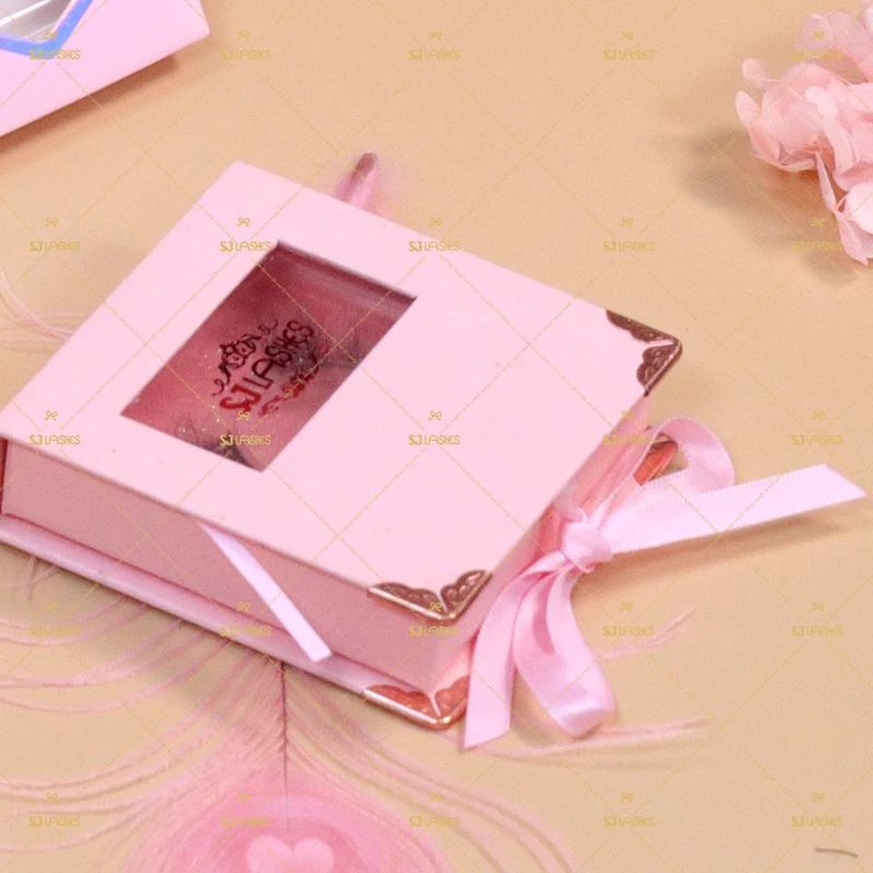 Sj Best Selling 5d Mink Lashes Private Label Custom Packing Box Free Sample Custom Length Options Available