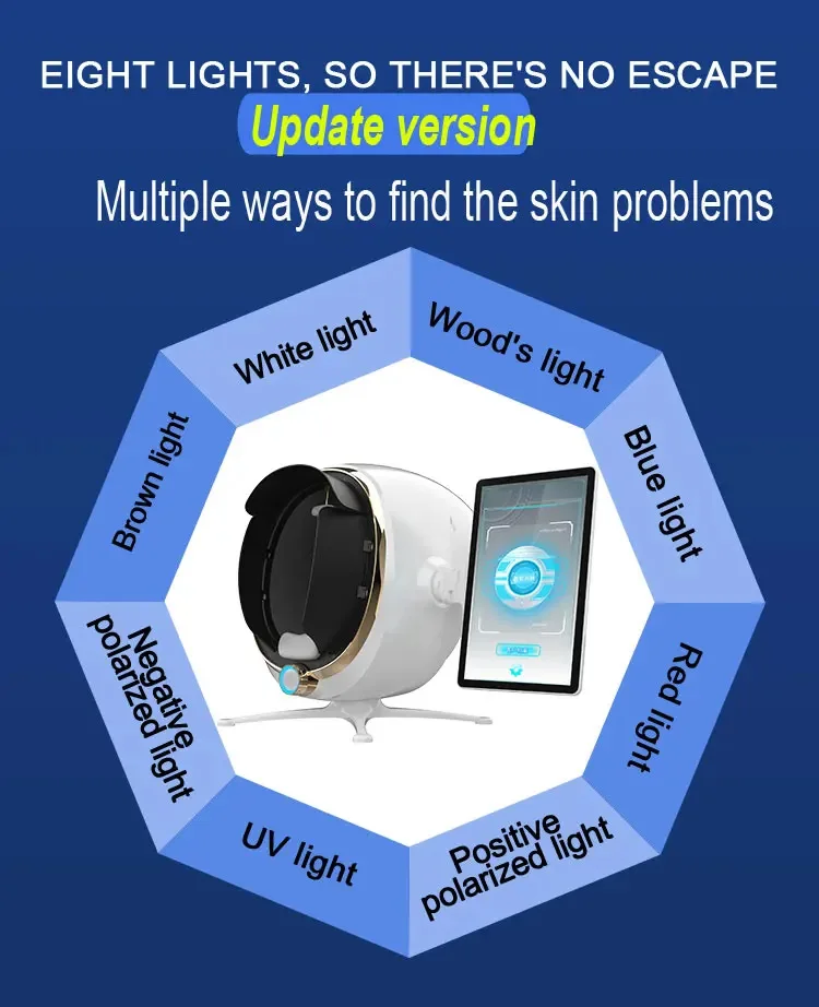 Portable 3D Facial Skin Analyzer Feature Scanner Analyzer Skin Diagnostic Machine