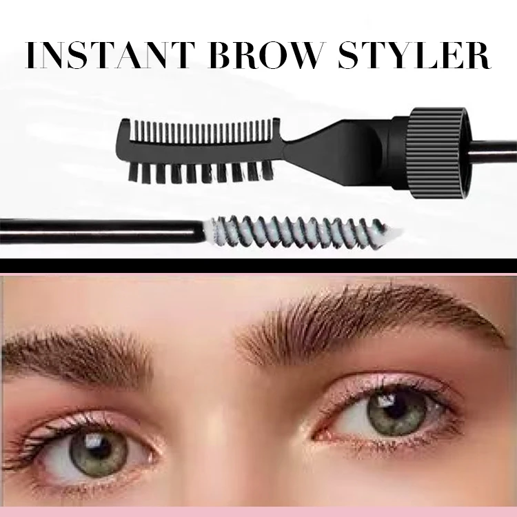 Private Label Double Head Hold Brows Laminated Eyebrow Glue Styling Gel Long-Wear Wild Eyebrow Liquid for Enhanced Eyes Makeup