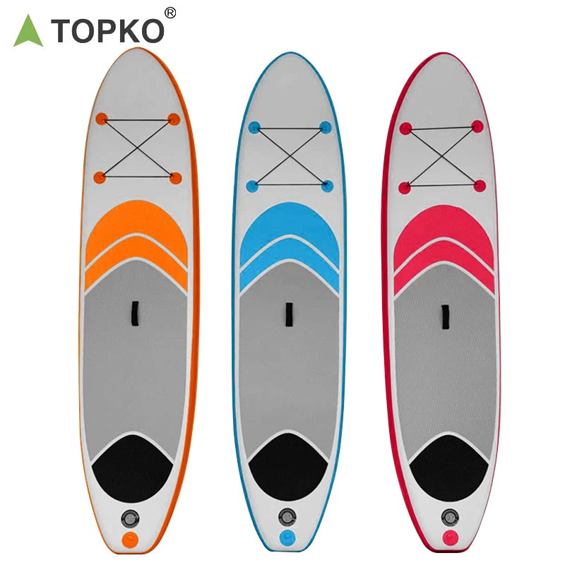 TOPKO Soft Top Epoxy Fishing Gonflable Surfboard Epoxyboard board water sup cheap inflatable surfboard