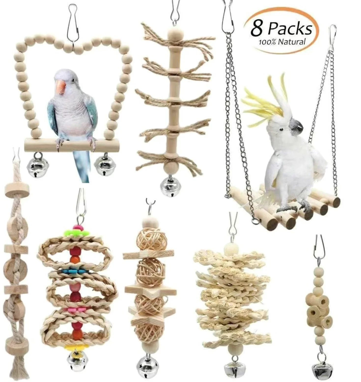 Top Selling Multicolored Wooden Blocks Flying Pet Bird Chew Toy for Angry Bird Toy Parrot Parts