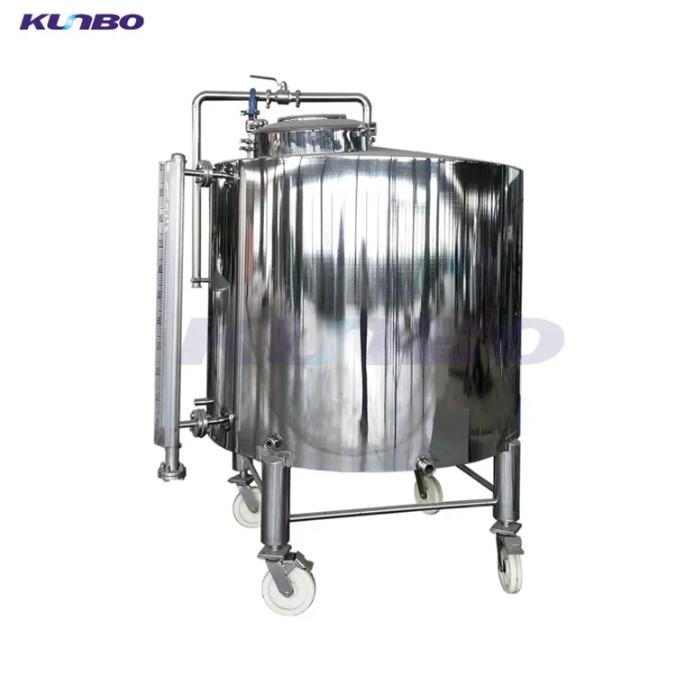 KUNBO 304 316 Stainless Steel Water Storage Tank Price for Liquid Beverage