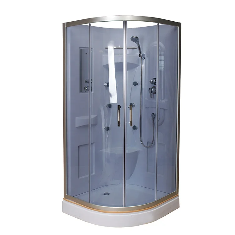 Portable RV shower room one piece ABS back wall shower cabin