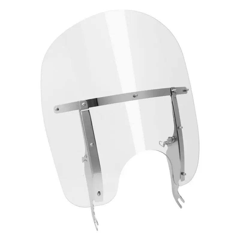 TCMT Clear Windscreen Windshield Chrome & Black bracket Fit For Harley Softail Fatboy FLST Slim FLS Heritage Classic 2000-2017