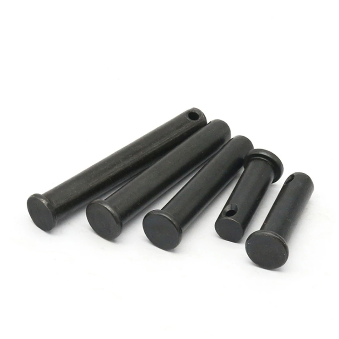 Black oxide Carbon Steel Grade 4.8 8.8 10.9 12.9 Clevis Pins With Head Pins With Split Pin Hole ISO2341