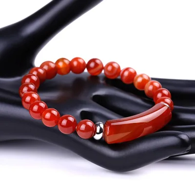  Hot sale natural gemstone beaded rose quartz bracelet women cute yoga stone healing pink