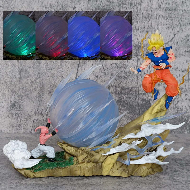 New 20cm best-selling products Dragon Balls Goku VS Majin Buu PVC Cartoon Model Toy Anime Action Figure Gift