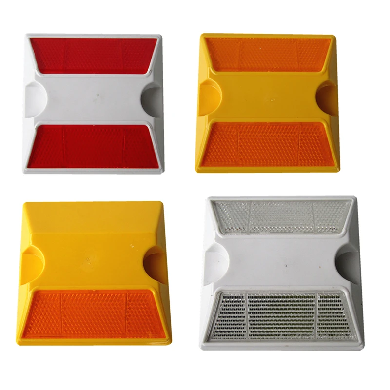 Hot Sale Square Driveway Pavement Marker Traffic Safety Reflector Price Cat Eye Plastic 3M Reflective ABS Road Stud