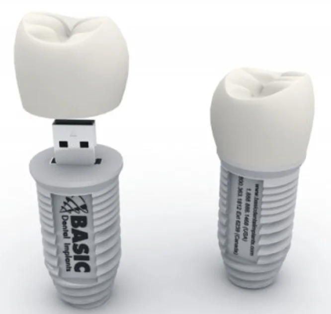 clinic dental tooth implant flash drive, USB Dental tooth shaped memory sticks