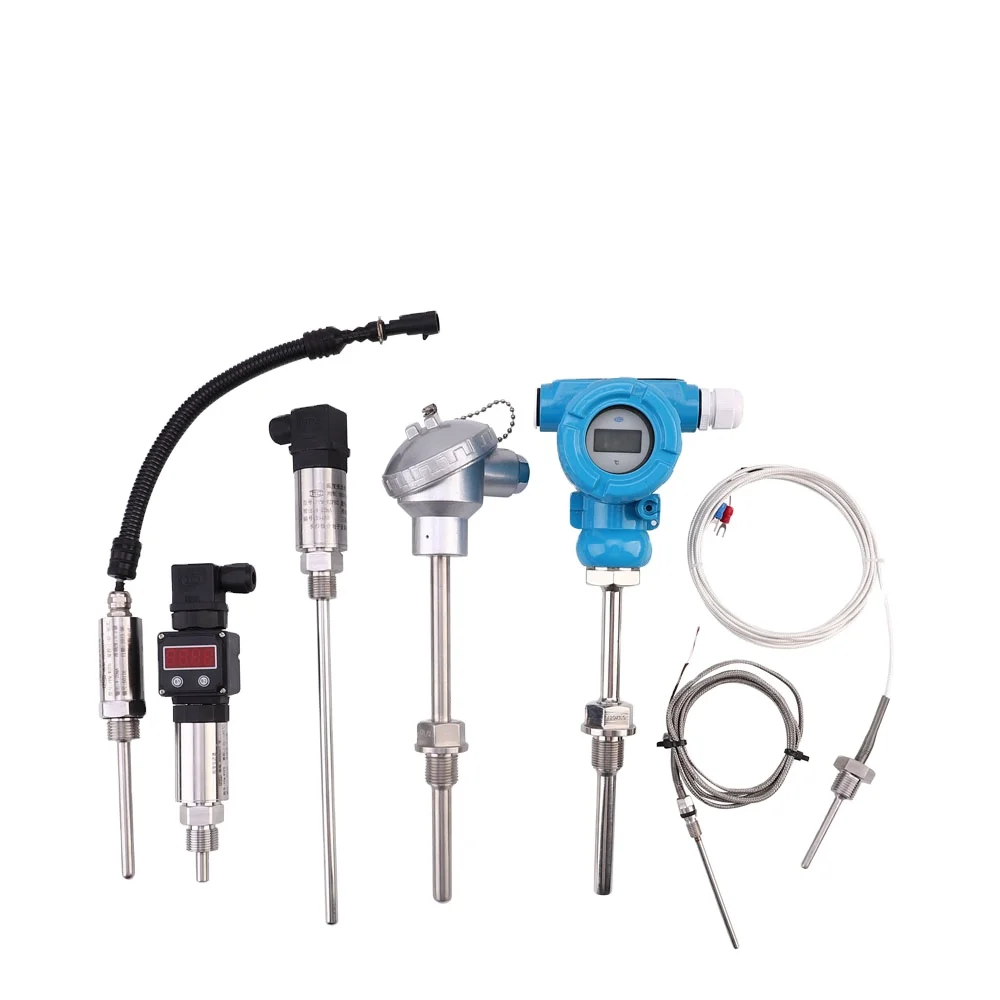 4-20mA High Temperature Armored Temperature Sensor Thermocouple Pt100 Rtd With Single Thread