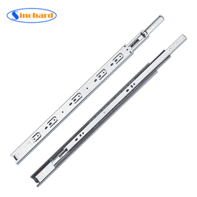 Cabinet Furniture Self Closing Drawer Slide Rail