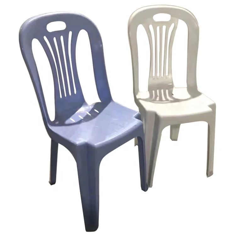 Garden Outdoor Stackable Plastic Chair Dining Chair Without Arm
