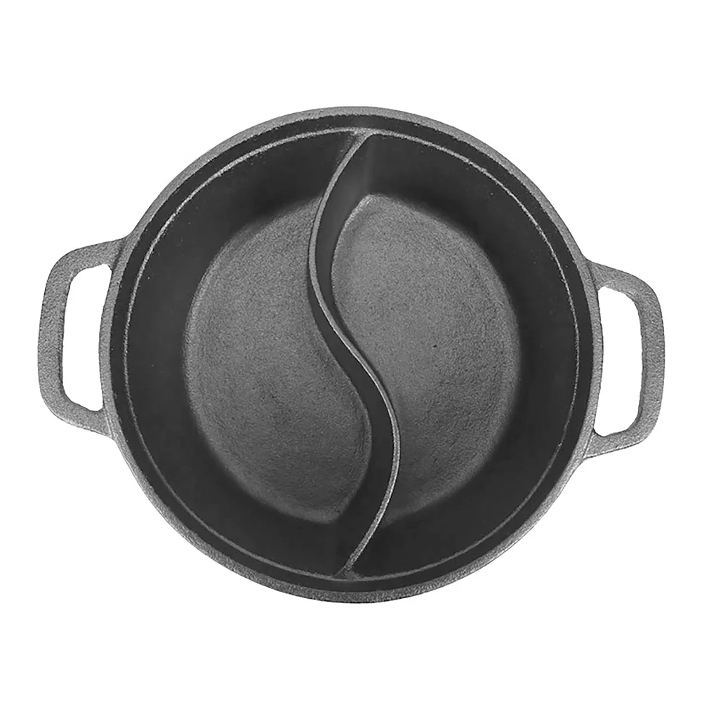 Wholesale High Quality Cast Iron Chafing Dish Shabu-shabu Hot Pot Cookware