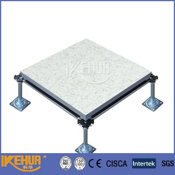 Wood core raised access floor panel with ceramic tile (HDMc)600*600*40 600*600*45 Light weight