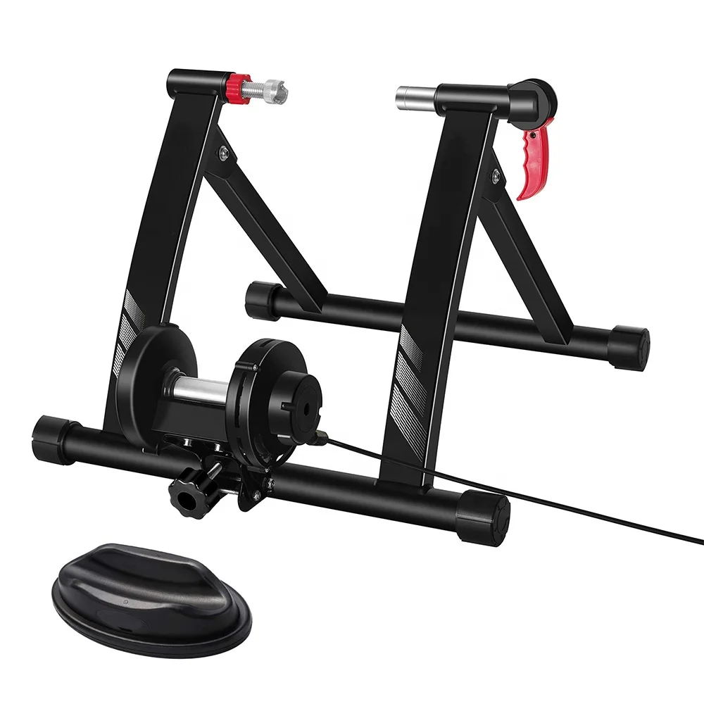 Велосипед Крытый Магнитная Фитнес велосипед стенд для тренера 6 уровень сопротивления складной черный