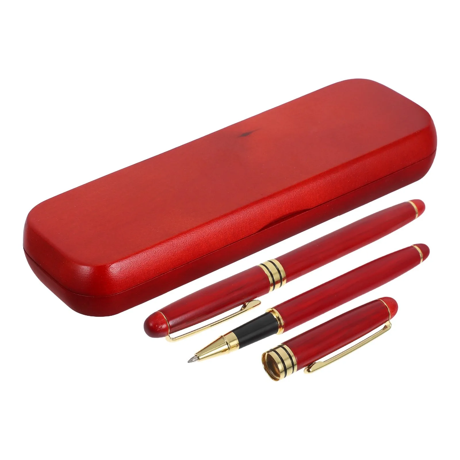 Набор бамбуковых ручек с коробкой для офиса ручка письма Подарочная коробка деревянная рукоделие деревянный набор