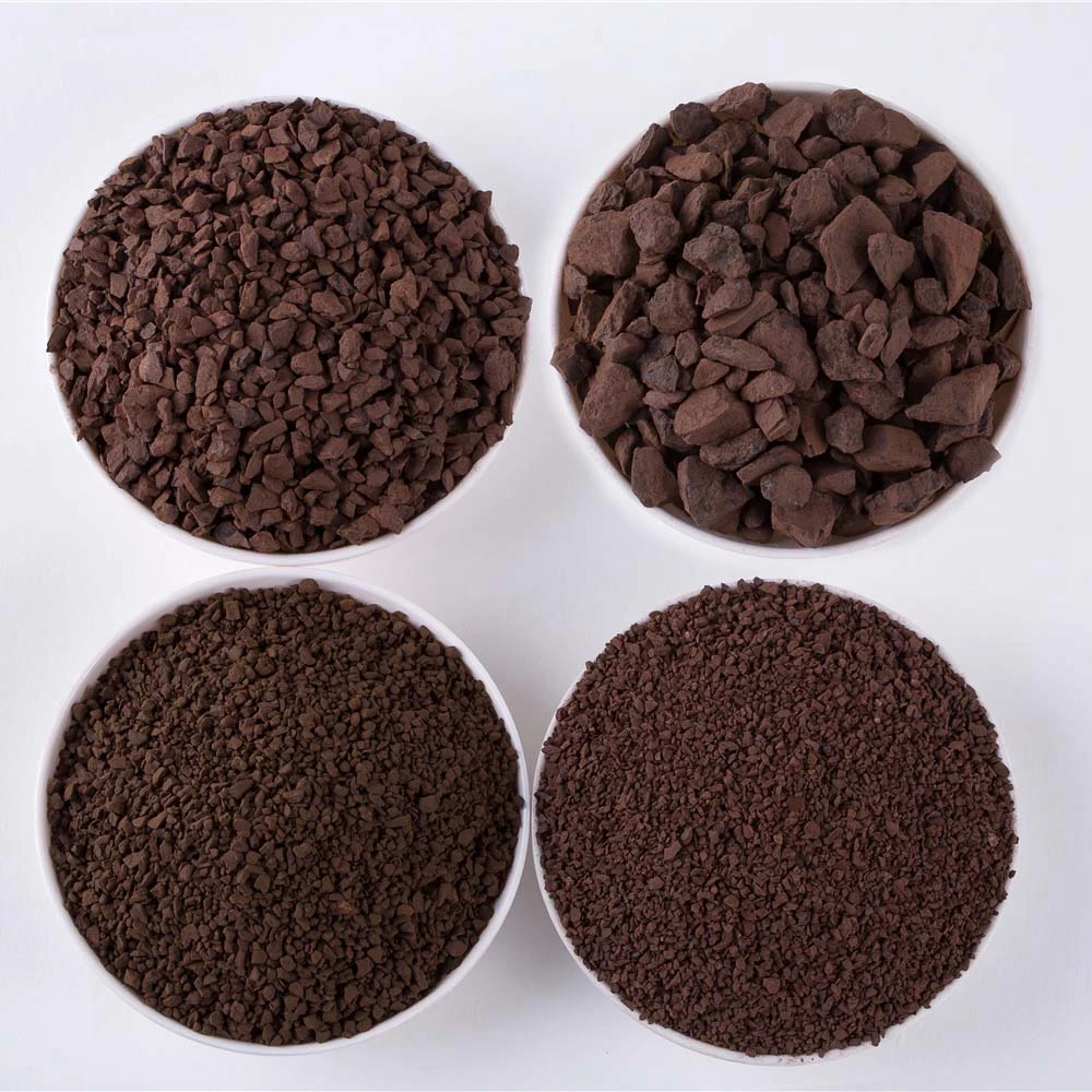 lowest price green manganese sand for removal iron manganese