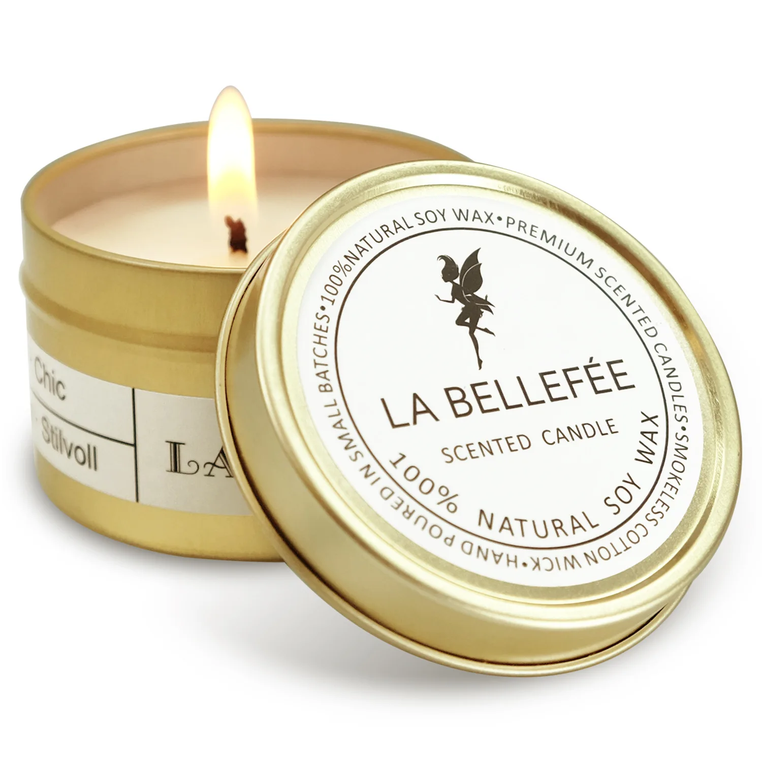 Luxury Home Decor 70g Metal Can Jar Soy Wax Candle Floral Coconut Vanilla Custom Private Label Essential Oil Holiday Ramadan