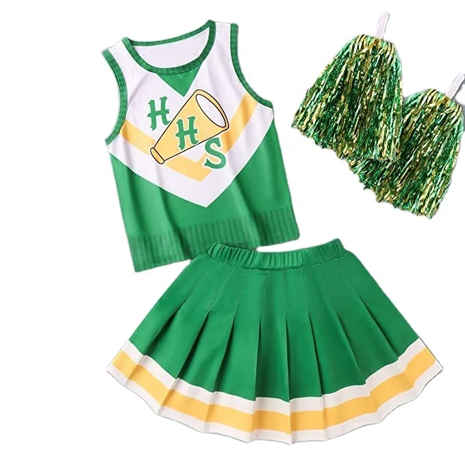 Chrissy Cheerleader Costume for adult Hawkins Cheerleading Outfits movie stranger things 4Uniform Dress Up