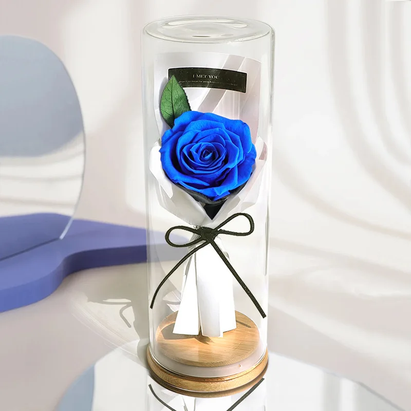 2024 Mothers Day Gifts for Mom Romantic  Eternal Flower Forever Preserved Rose Flower in Glass Dome Valentines Day Gifts