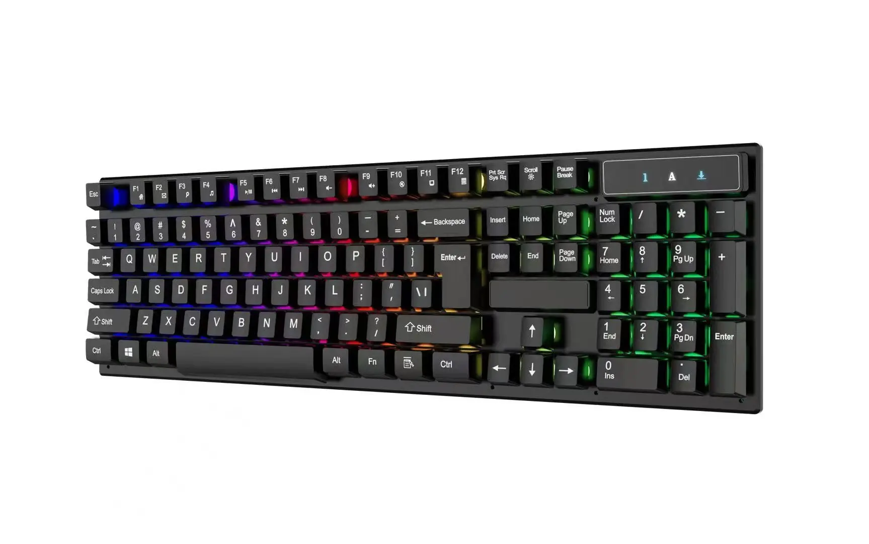 Испанский Арабский Таиланд Проводной USB настольный компьютер полноразмерная 3 цвета освещения геймера Механическая RGB клавиатура с подсветкой