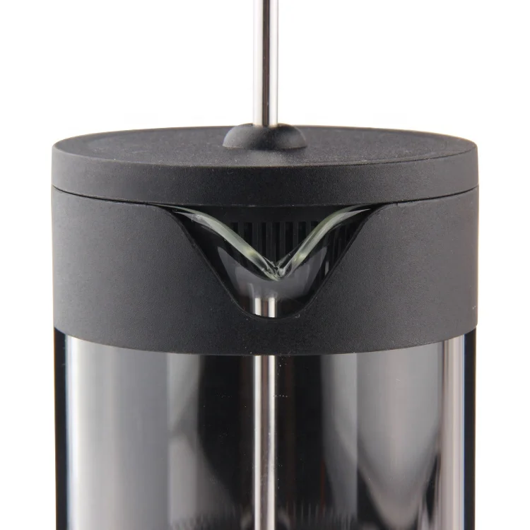 Eco-Friendly French Coffee Press Borosilecate Glass Coffee Plunger French Press Maker BPA Free Wheat Straw French Press For Home