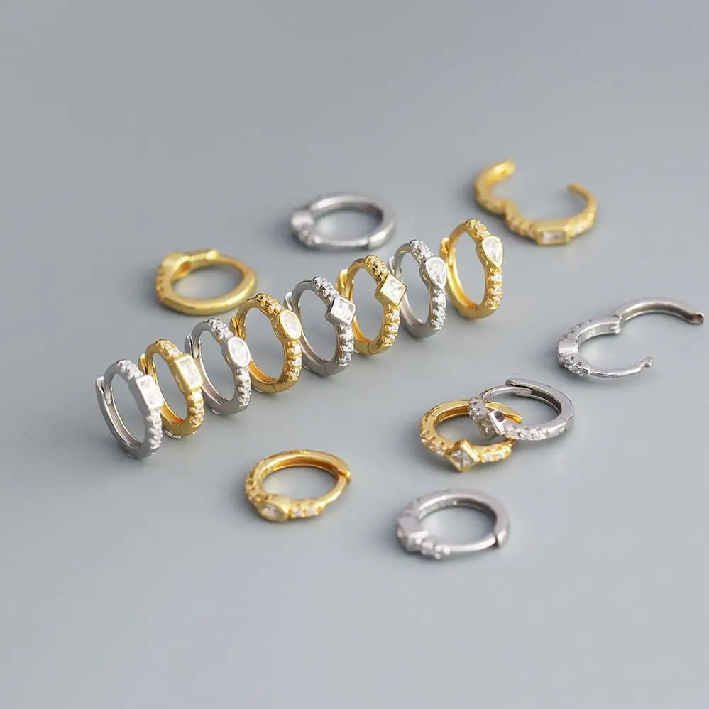 Stainless Steel Earring Enamel Chunky Huggie 2023 Custom African Ear Pearl Heart Black Wholesale Dainty Sterling Tragus Earrings